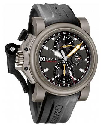 Graham Chronofighter Oversize Titanium Airwing Gun Metal 2OVKT.T01A Replica Watch